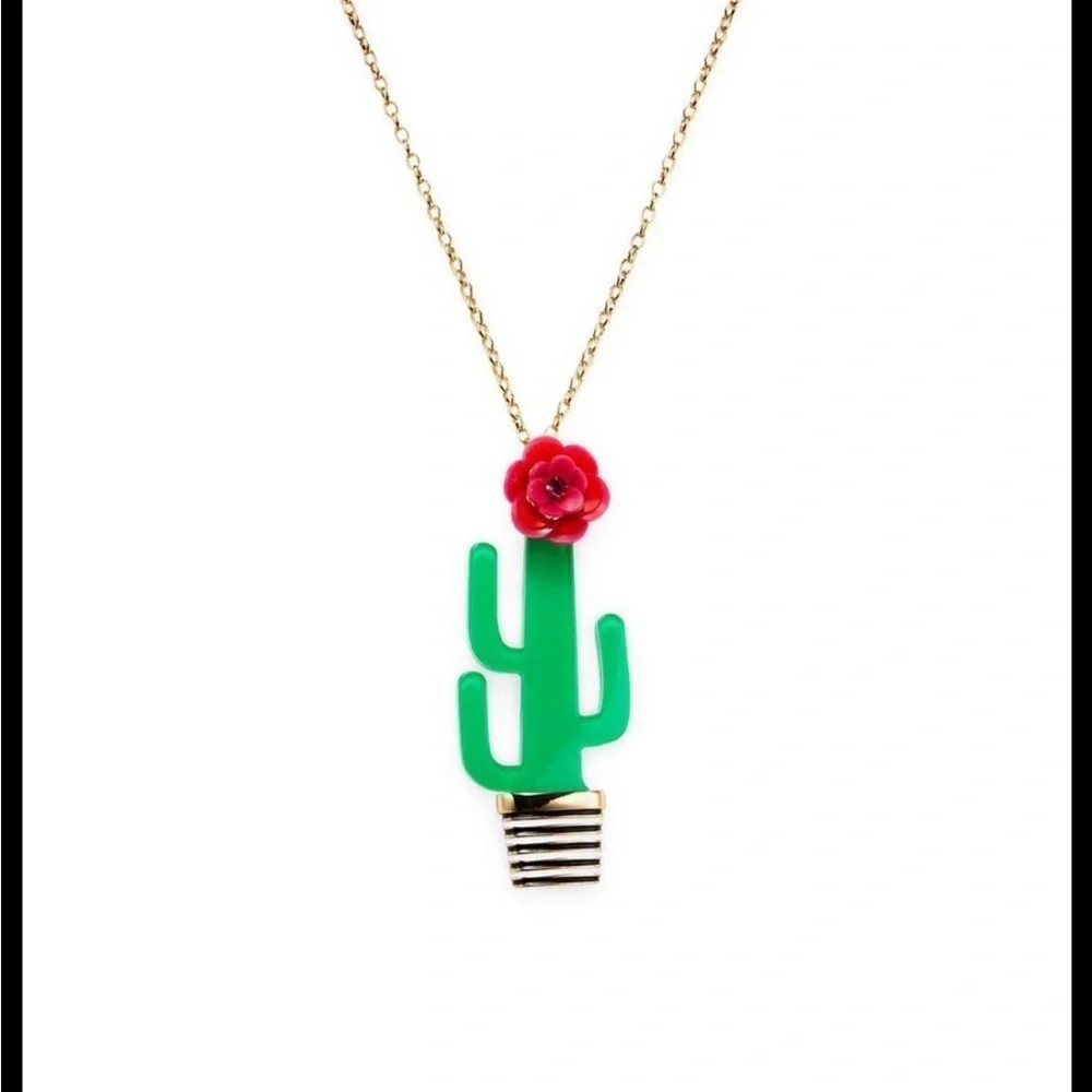 Kate Spade New York Scenic Route Cactus Drop Necklace
